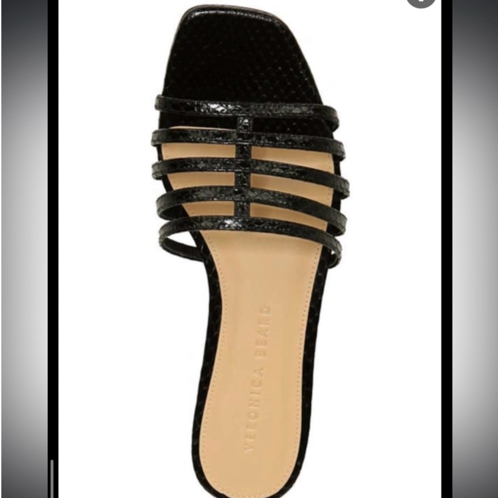 New Veronica beard, black Mazon sandals, size 9.5
